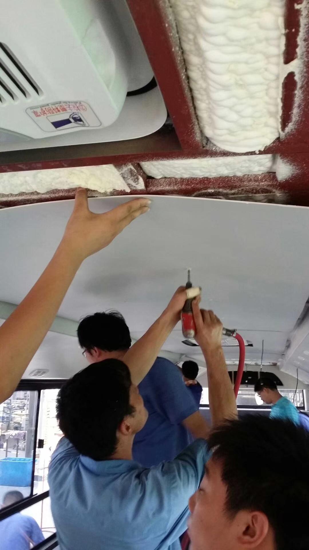 PVC板材在公交车侧板顶板1 